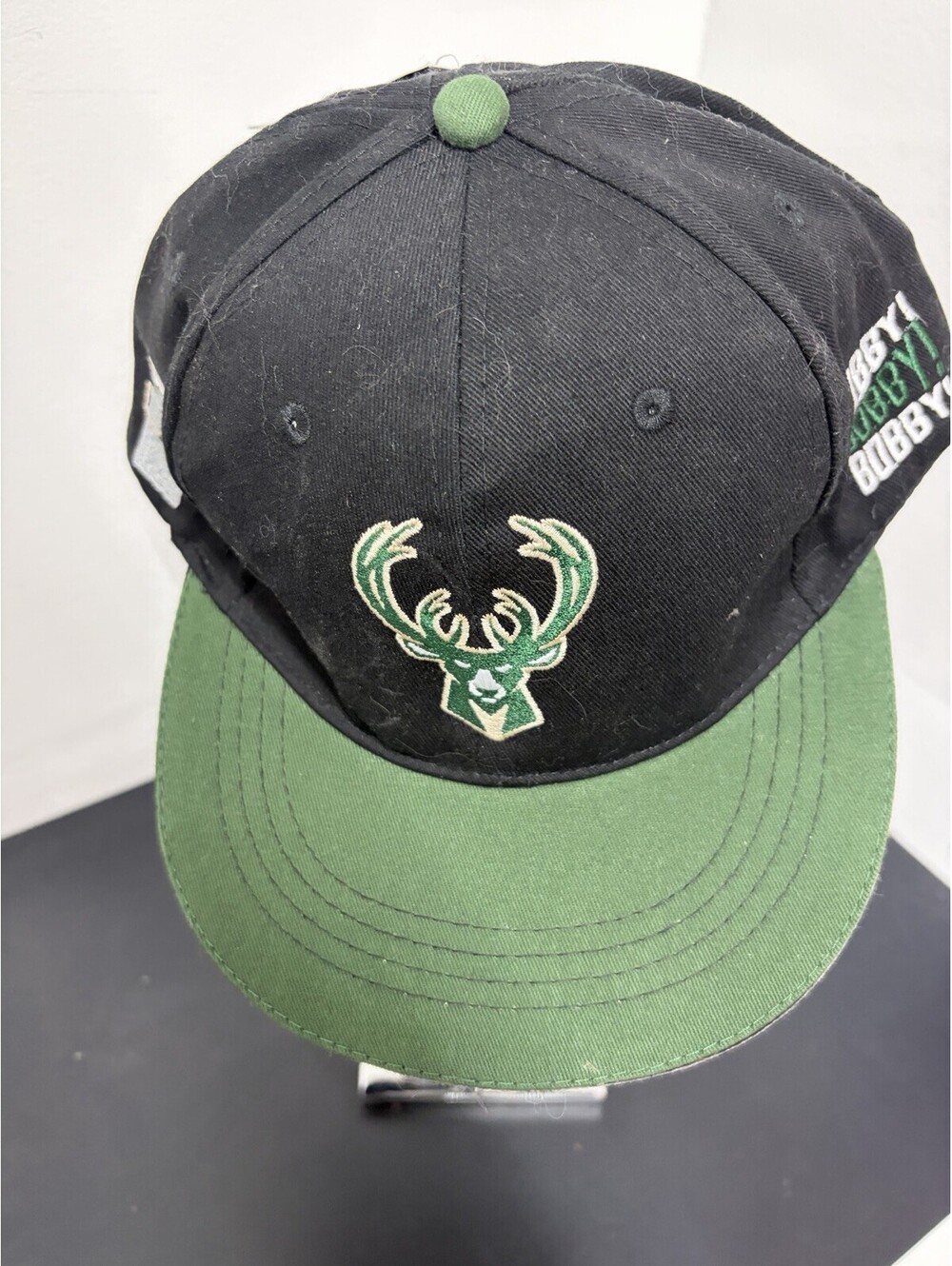 Milwaukee Bucks, Bobby Portis Designed Hat, 4/16/23 SGA Playoffs Game 1 2023 NEW